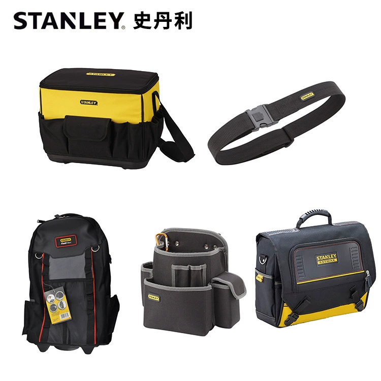 Tool Bag (Stanley) Waterproof Nylon, Tear-Resistant, Multiple Styles & Hard Base Options