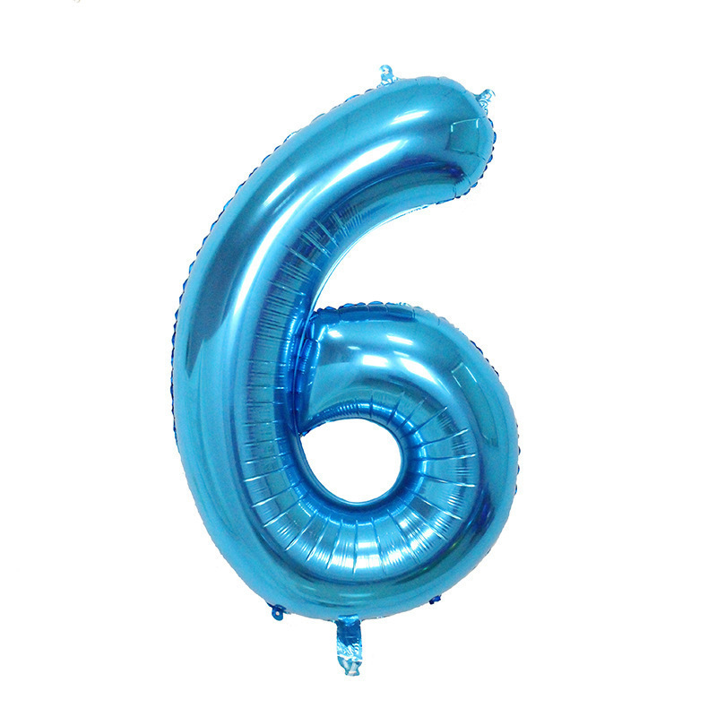 Globo de aluminio digital de 40 pulgadas, globo de aluminio con números grandes, versión delgada de 90 cm, varios colores de globos con números