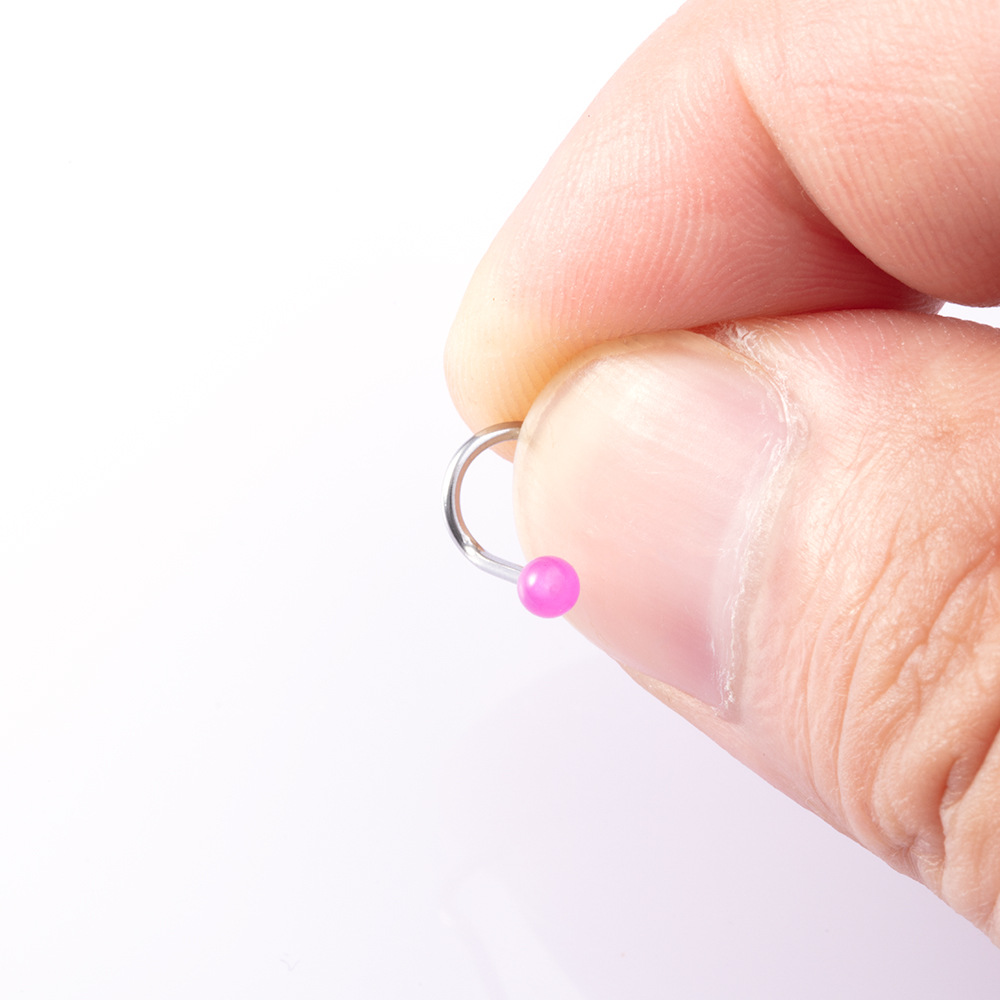 Fashion Solid Color Stainless Steel Plating Nose studs 10 Pieces