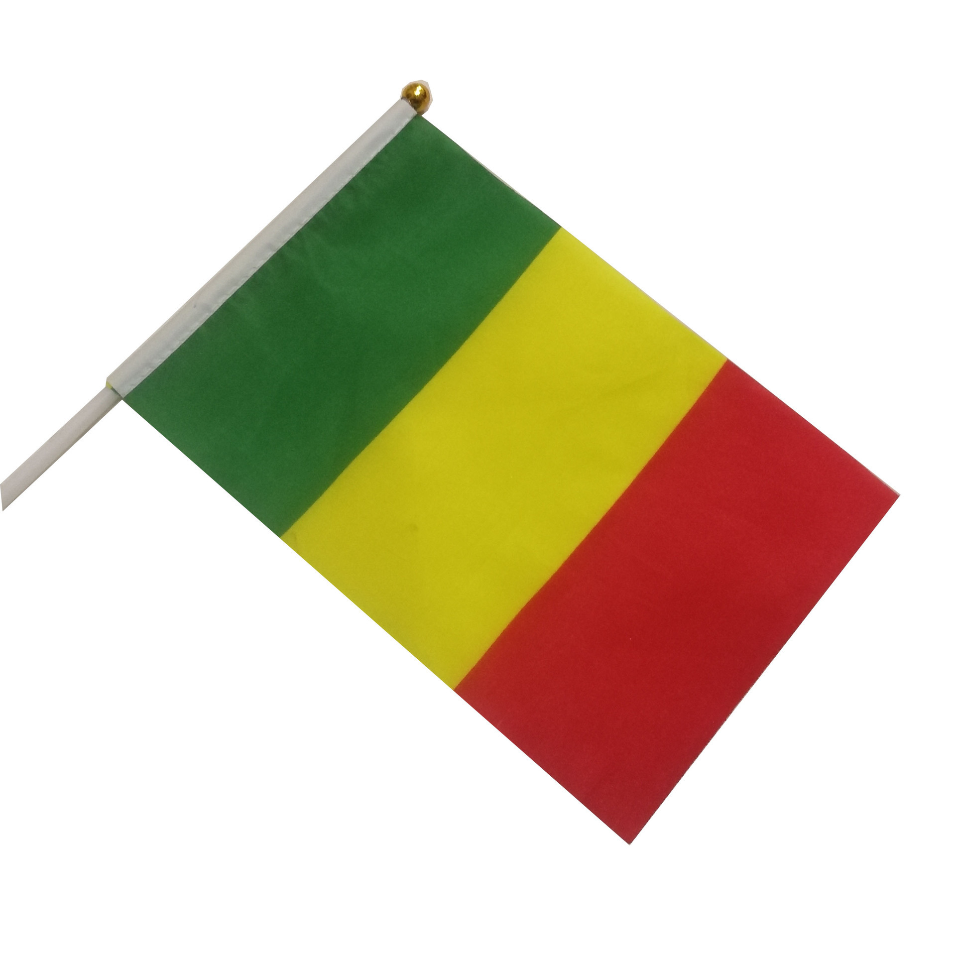 14*21cm Mali Hand-crank Flag Manufacturer 20*28cm Polyester Flag 30*45cm with Pole Mali