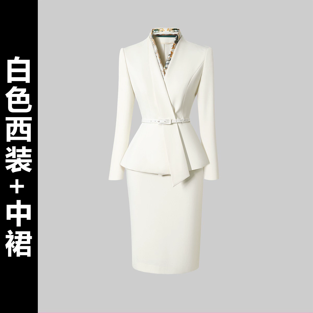 Комплект, классический пиджак костюм, модный комбинезон, slim fit
