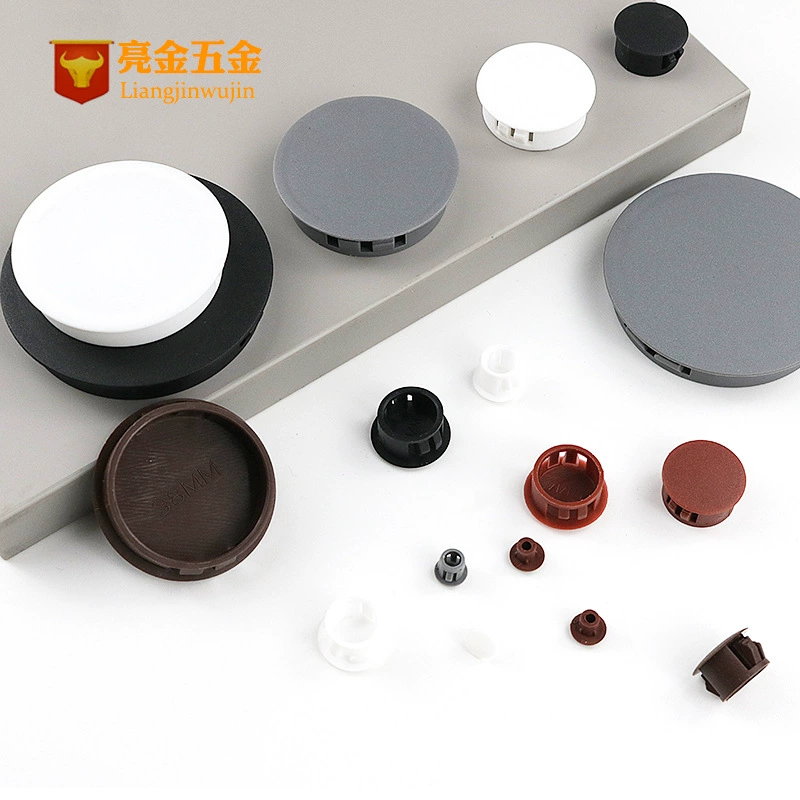 Пластиковая Заглушка с отверстием круглая заглушка Заглушка с защелкой Крышка для винтового отверстия Мебель заглушка для труб декоративная крышка
