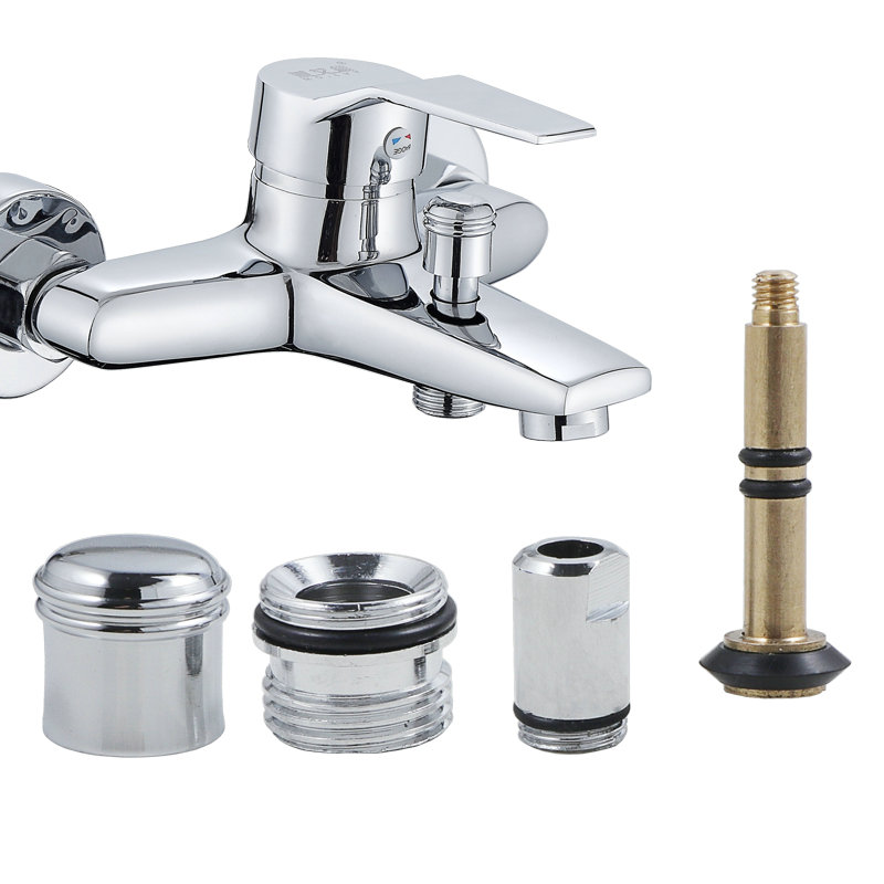 트리플 욕조 샤워 샤워 리프팅 물 분리기 혼합 밸브 스위치 모든 구리 풀로드 풀 캡 LONGBEI HONGZHI