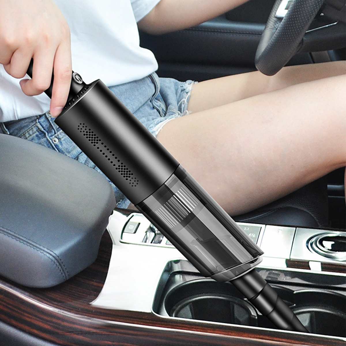 Car Vacuum Cleaner Without Lights, Wireless Vacuum Cleaner, Car Portable Wet And Dry Vacuum Cleaner, Car Home Dual Purpose