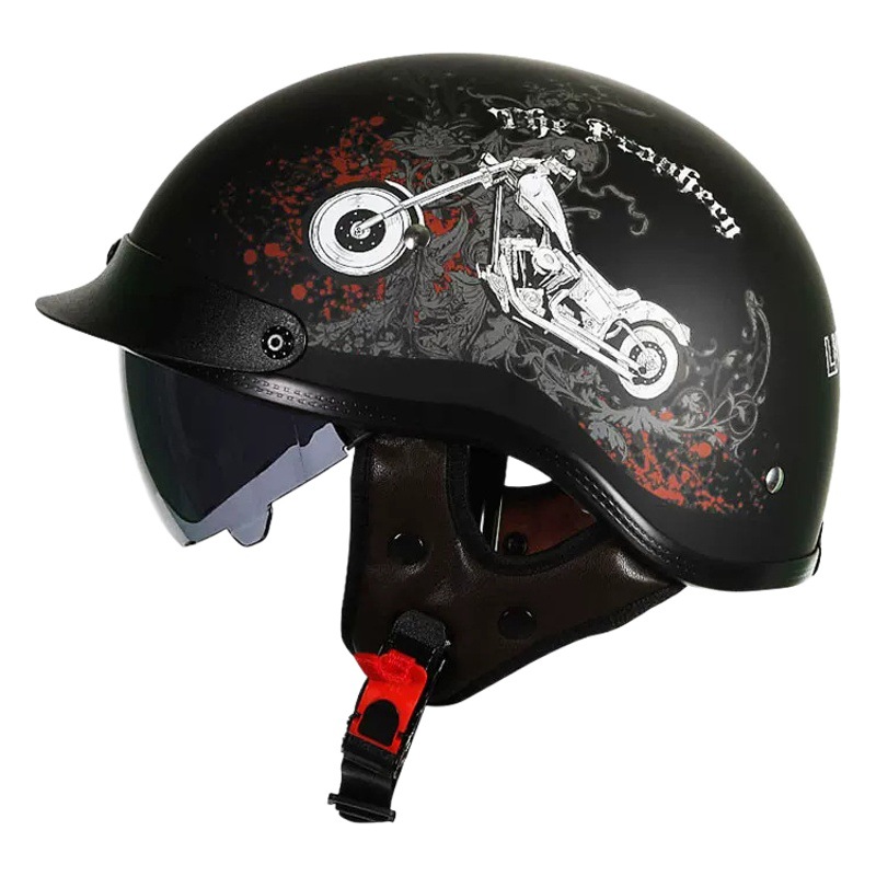 Casco retro de media cara con certificación 3C, casco de motocicleta con visera, casco de seguridad para vehículos eléctricos, casco de motocicleta, exportación de fábrica, DOT