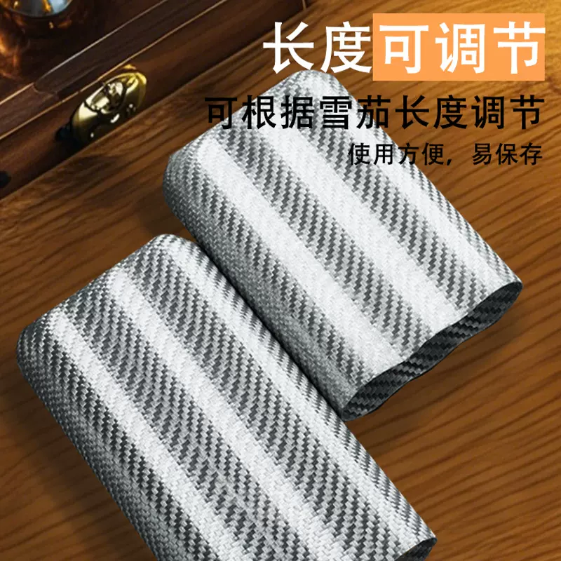 3K斜纹亮光碳纤维雪茄盒定制1-5支装雪茄便携盒雪茄套手工定制