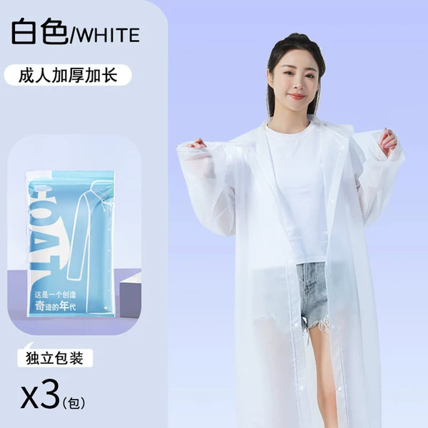 White raincoat
