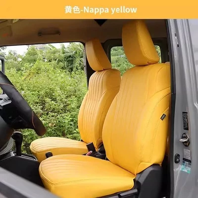 Modelə uyğun (Original) oturacaq örtükləri | Special Full-Cover Leather Seat - jimny-fashion-yellow-full-vehicle-2-seats