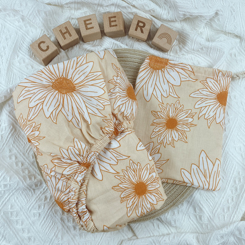ins best-selling Amazon 100% cotton baby crib bed sheet spring and autumn printed bed cover newborn bedding 