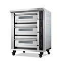 大设备电烤箱三层九盘 石板蒸汽餐饮店设备面包烘焙电烤炉工厂价