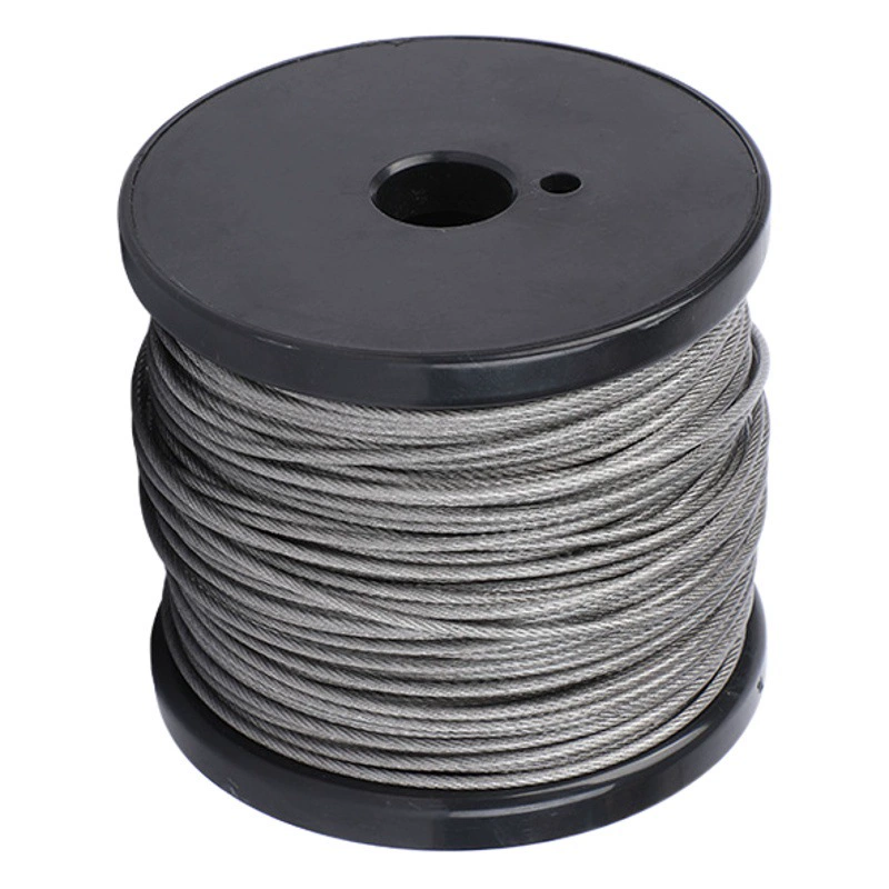 304 нержавеющая сталь с пластиковым покрытием трос многожильный с пластиковым покрытием трос ювелирные изделия леска рыболовные снасти с пластиковым покрытием веревка 0,5-12