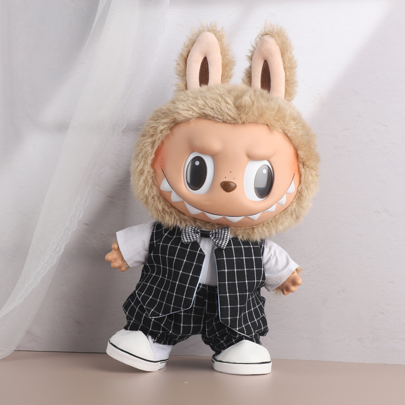38cmラブブベビー服、ラブブぬいぐるみ服、ラブブ人形着替え、漢服スカートスーツ|undefined
