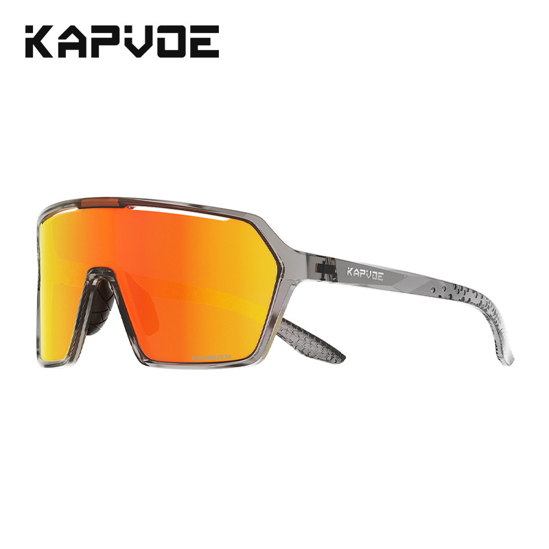 Gafas Polarizadas de Ciclismo de TR90, Protección contra Viento y Arena, Apto para Miopía, para Ciclismo y Senderismo