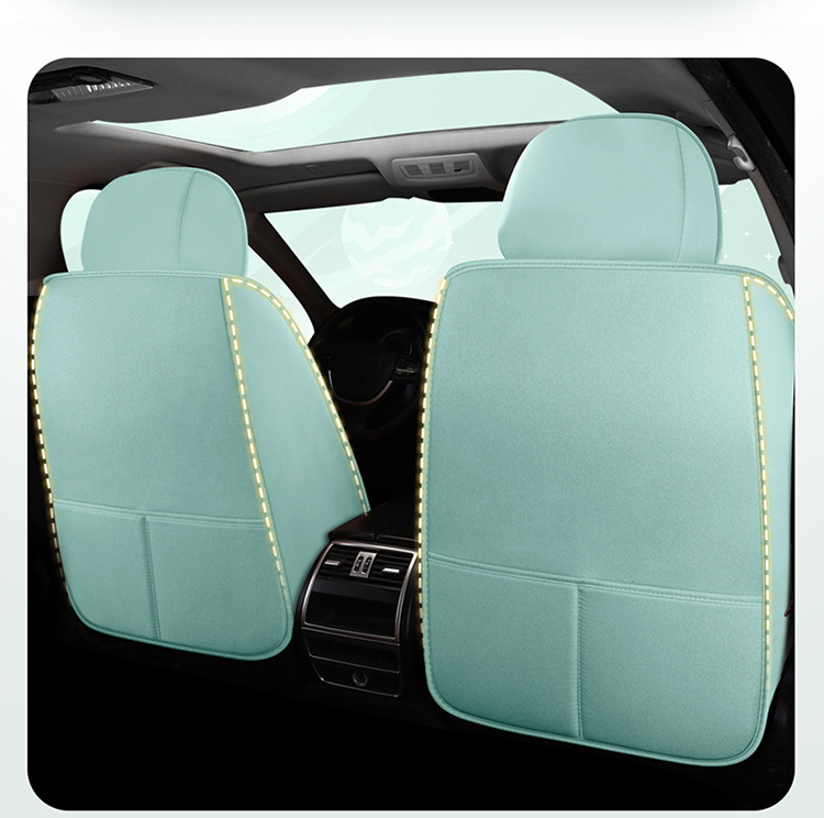 Summer New Car Seat Cushion, Linen Seat Cover, Universal for All Seasons, Fully Surrounded Linen Fabric Cushion, Cartoon Special Cushion
