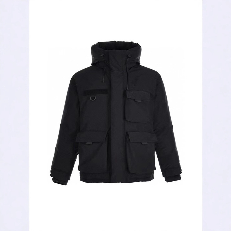 25-Year-Old North Face Workwear down Jacket with Multiple Flap Pocket Pantss and Embroidered Waterproof and Warm Jacket for Men and Women