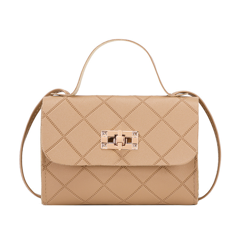 Embossed Diamond Pattern Shoulder Bag For Women Small Crossbody Bag_voghion.com