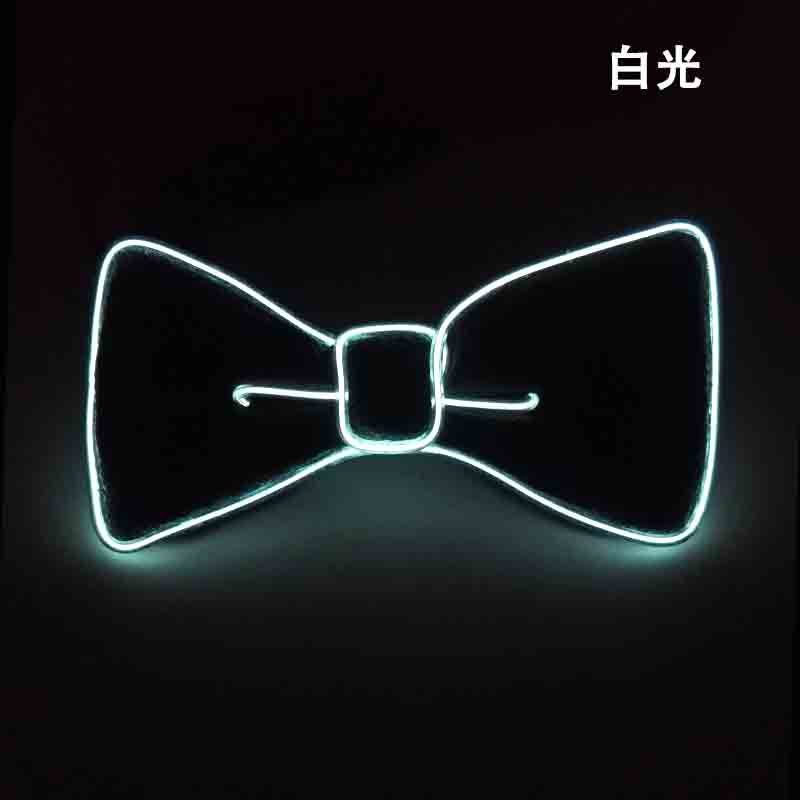 Corbata luminosa LED, suministros para fiesta de baile de Carnaval, pajarita luminosa de diez colores, accesorios de ambiente para discoteca, bar y discoteca