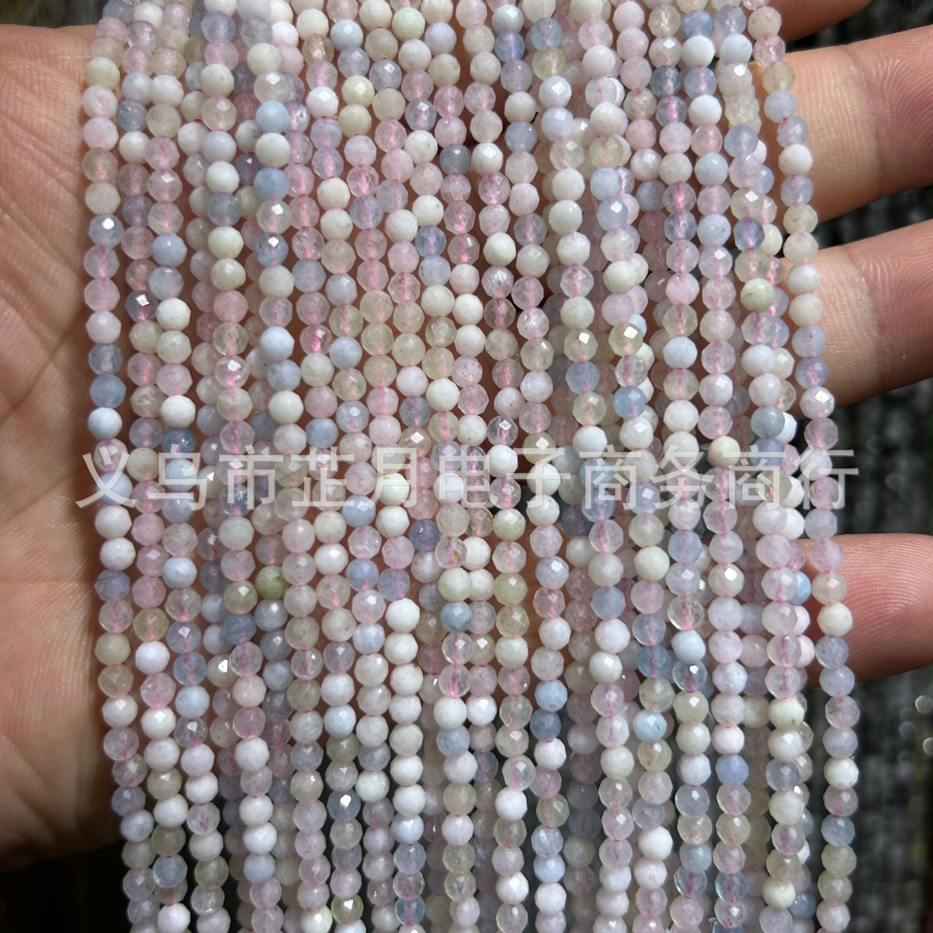 Pequeñas cuentas 2mm3mm4mm facetas todo tipo de ágata Cristal de piedra natural granos sueltos DIY joyería pulsera collar