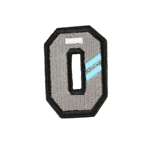 Computer embroidered label clothing accessories badge colorful English letters Velcro embroidered cloth patch patch embroidered label