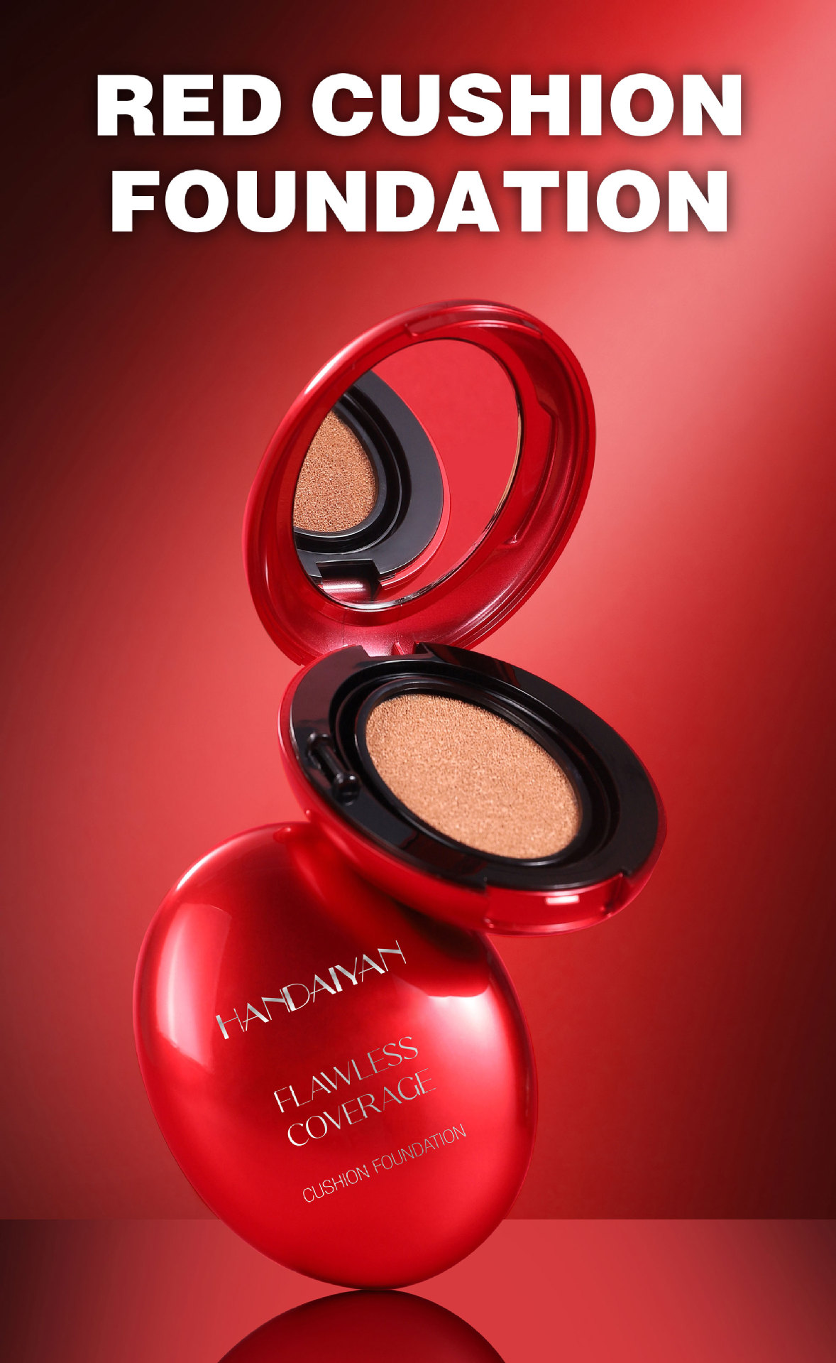 handaiyan 5-color oval red shell cushion Foundation, Clear and natural concealer and Contouring Cross-border Foundation full figure