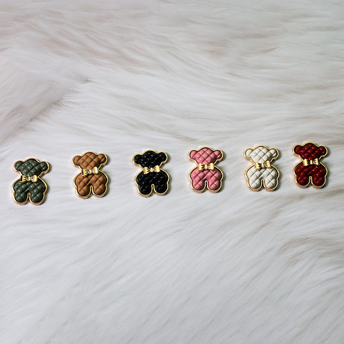 Creative Spray Painted Bear Rabbit DIY Accessory Pendant Mini Bags Phone Case Charms Fashion Decorations