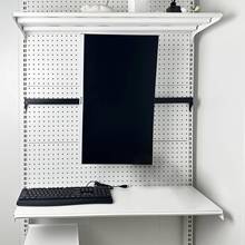 显示器支架臂增高台式电脑挂免打孔少女洞洞板书架配件五金洞洞板