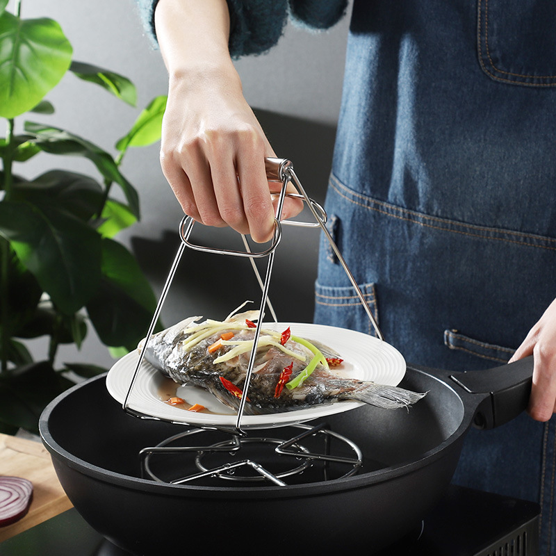 夹碗器防烫夹盘神器不锈钢蒸菜取盘夹子砂锅防滑取碗夹厨房小工具