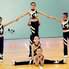 新款學生健美操服裝女練功舞蹈啦啦隊演出服裝競技啦啦操比賽服裝