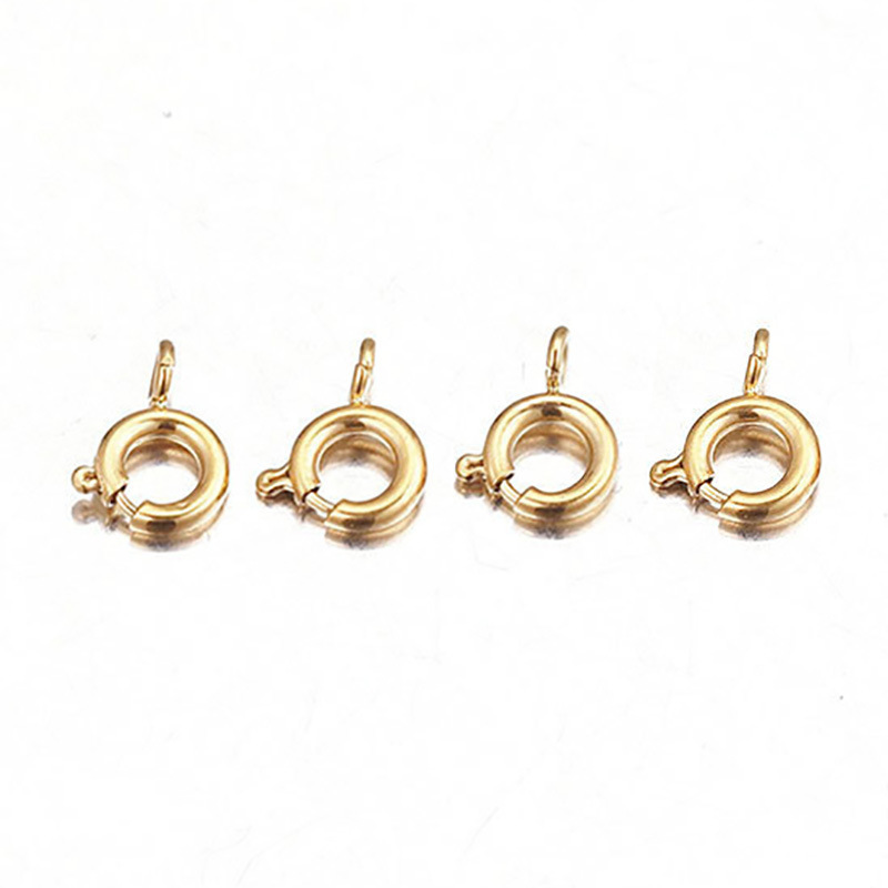 ステンレス鋼高弾性ラウンドスプリングバックル DIY ネックレスブレスレットバックルジュエリーバックルアクセサリースリングショットバックルジュエリーアクセサリー|undefined