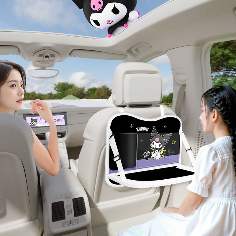 Car Garbage Bag Storage Bag Car Chair Back Bag Touch Screen Transparent Pocket Storage Bag Foldable Dining Table Storage Bag