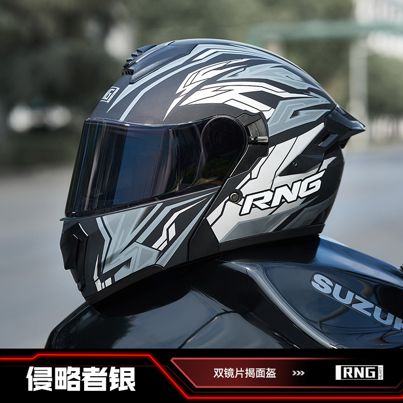 RNG nuevo casco estándar nacional 3C casco de motocicleta casco de coche eléctrico casco de motocicleta casco completo de coche eléctrico casco de ciclismo de coche eléctrico