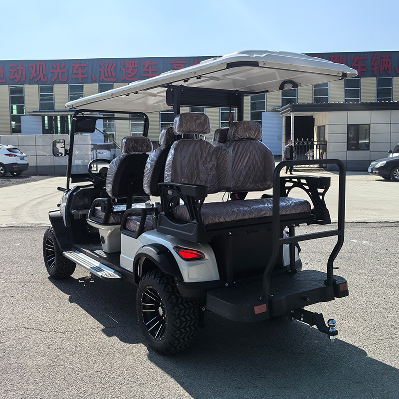 4-6-8 Seats Golf Cart Scenic Spot Hotel Reception Car Golf Cart Electric Four-Wheel Sightseeing Car