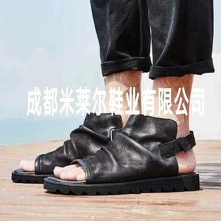 独立站外贸新款2020春季鱼嘴男凉鞋亚马逊大码男鞋Men&amp;#39;s