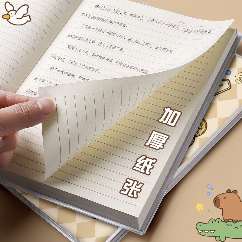 Venta al por mayor fábrica B5 A5 funda de goma portátil engrosado, diario fresco pequeño de alto valor, uso de oficina para estudiantes