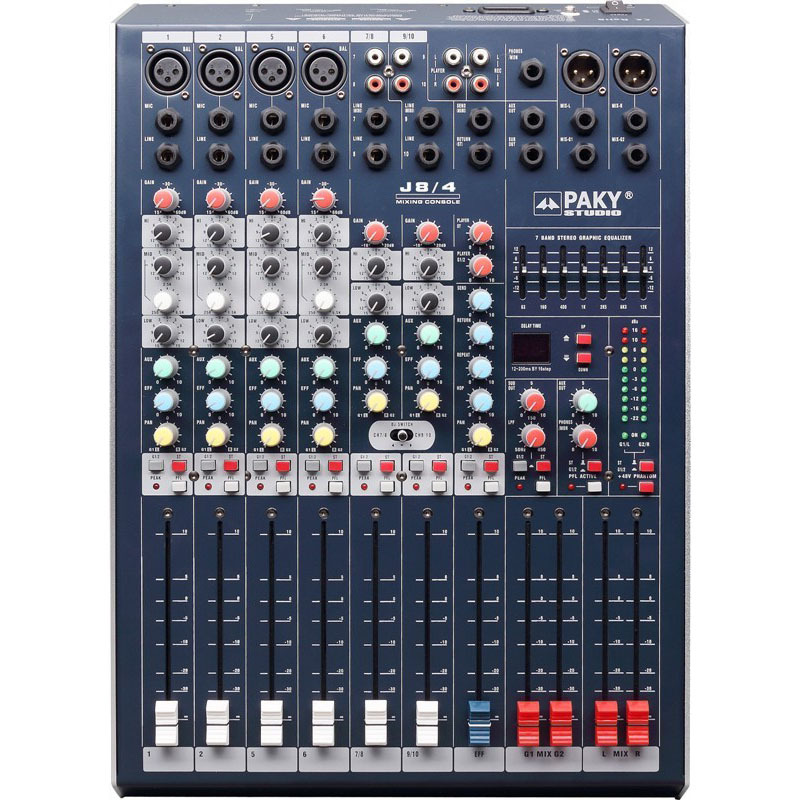 供应PAKY品牌J系列J8/4专业调音台 两编组带效果带均衡