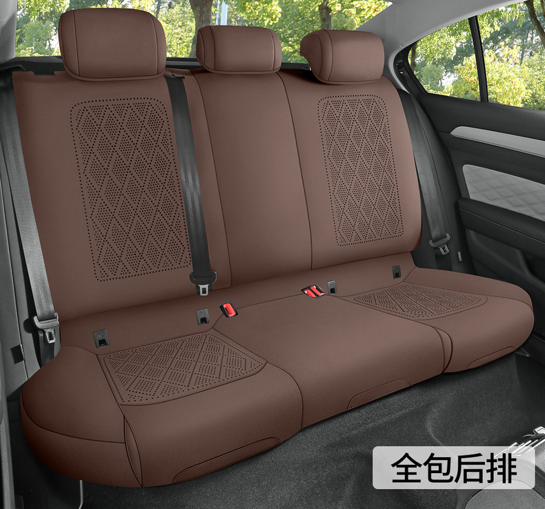 Suitable for Volkswagen Sagitar Car Seat Cover, Four-Season Universal Suede Leather Seat Cushion Cover, Ventilated Seat Cushion, Car Seat Cover