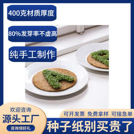 2024种子纸 门票婚礼卡片 logo特种纸定制雅致星辰珠光纸贺卡