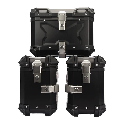 Three Boxes Motorcycle trunk - 45l38l-ordinary-three-boxes-black