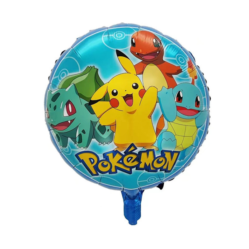 漫画ピカチュウポケモンアルミフィルムバルーン子供の誕生日パーティーシーンレイアウト装飾バルーン卸売|undefined
