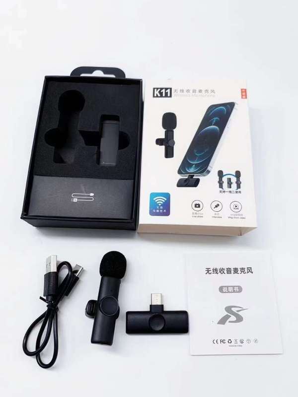 クロスボーダー無線クリップマイクK8K9K35携帯電話中継ミニマイク録音集音ノイズ|undefined