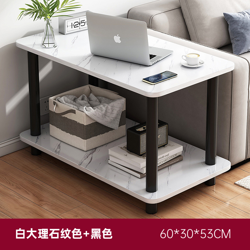 Sofá lado brecha lateral gabinete de alquiler casa cabecera almacenamiento estante balcón pequeña mesa móvil larga estrecha Mesa café