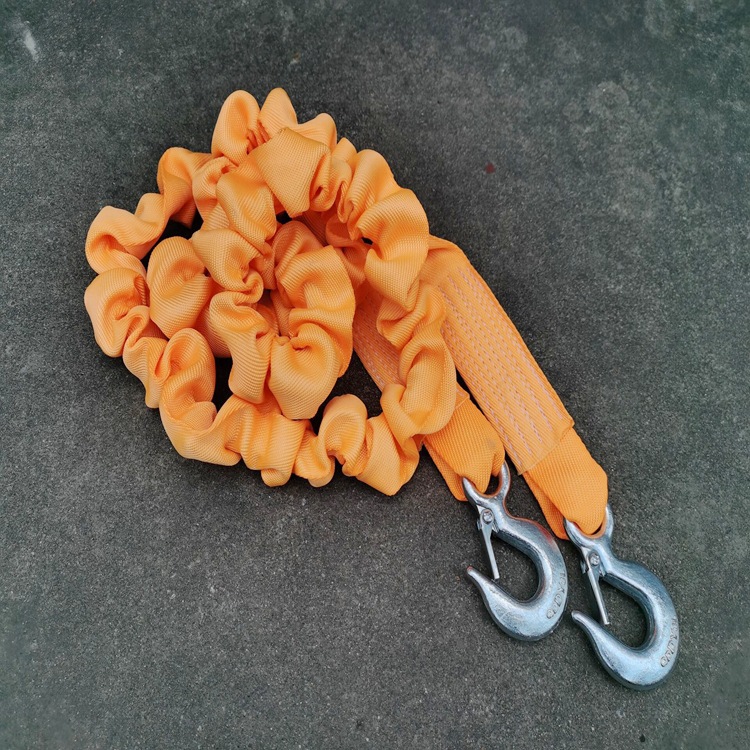 应急弹力拖车绳绳索拖车绳拖车带软拖车绳尼龙拖车绳伸缩拖车带