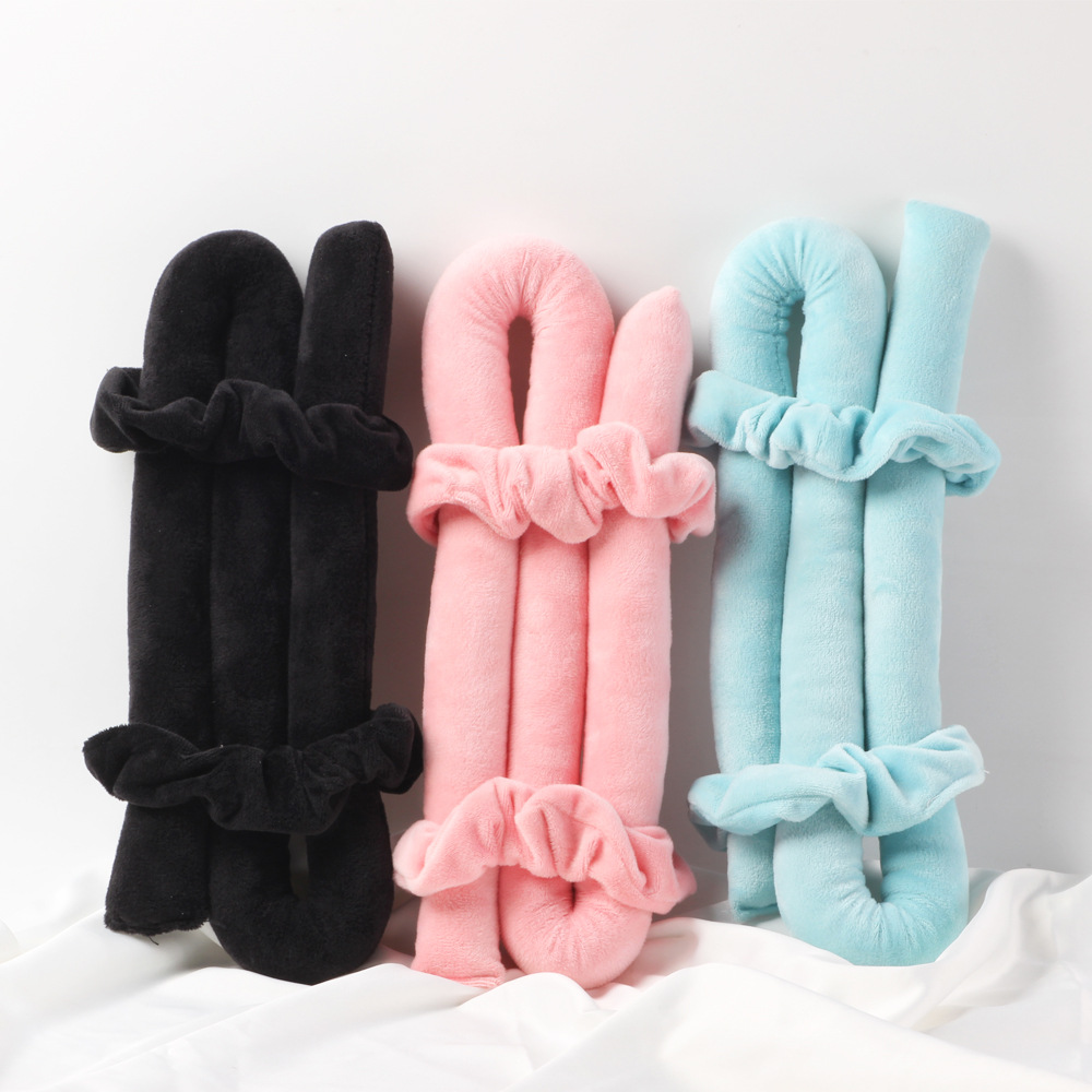 Rizador de satén para dormir, ondas grandes sin dañar el cabello, herramienta perezosa