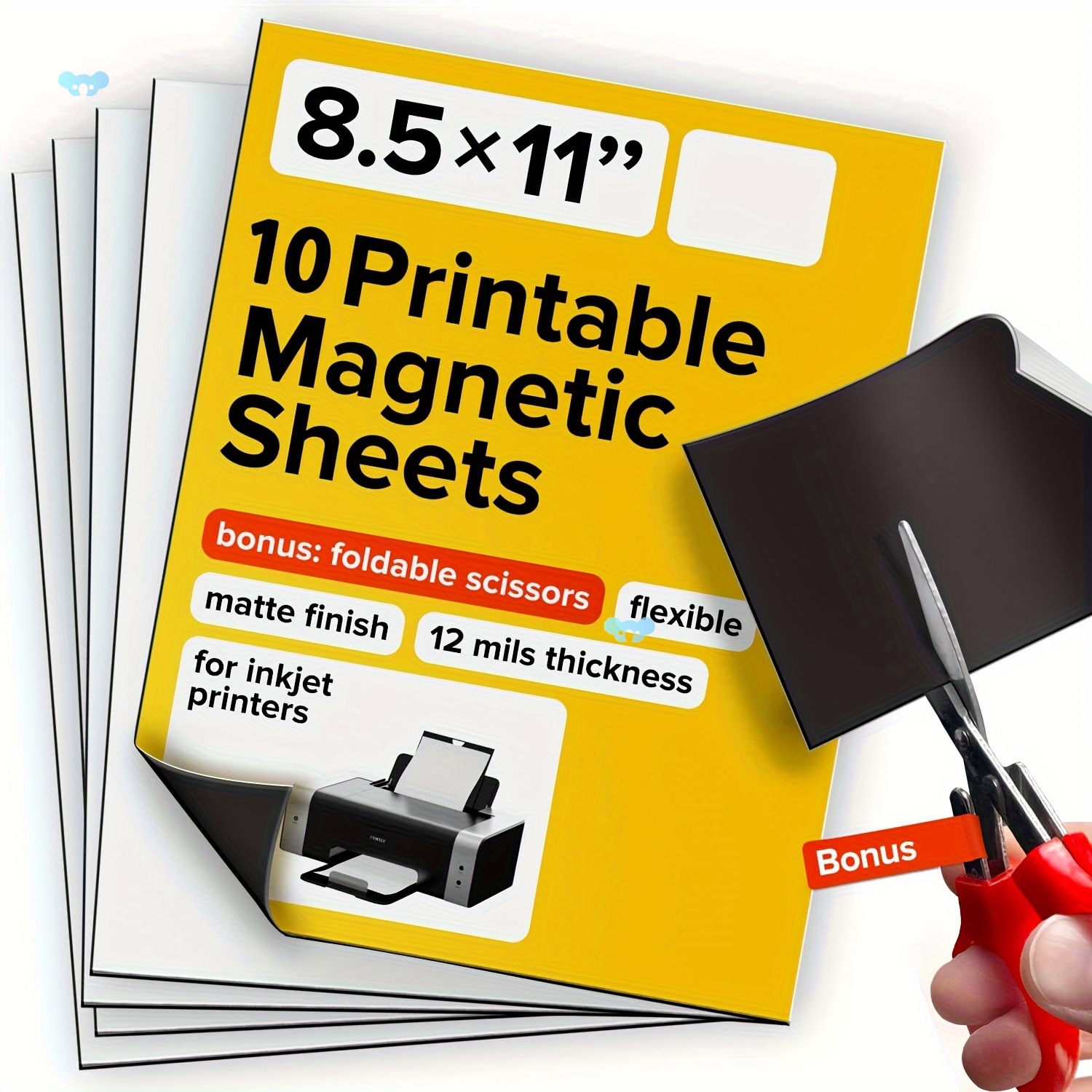 Printable Magnetic Sheets Each 8.5 X 11 Flexible Magnet跨境