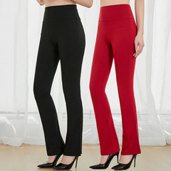 莫代爾瑜伽褲高腰舞蹈練功褲女運動健身修身舞蹈褲微喇褲廠家批發