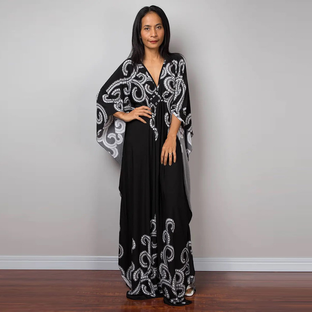 Europa y América nueva playa blusa vacaciones traje bikini blusa protección solar camisa suelta mono vestido Amazon