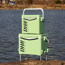 日本进口达瓦千日小钓箱全套新款钓鱼箱可坐便小型迷你渔具