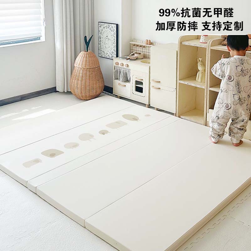 Climbing Mat Mother and Baby Grade Baby Thickeneded 4cm Household Non-Slip Pu Baby Crawling Mat Xpe Seamless Foldableing Floor Mat