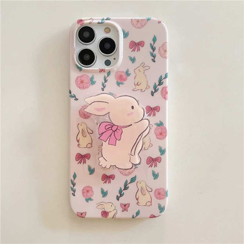 Яблоко, пурпурный кролик, трубка, iPhone 13, iPhone13 Pro, совместимый чехол, 14, 14promax, iphone