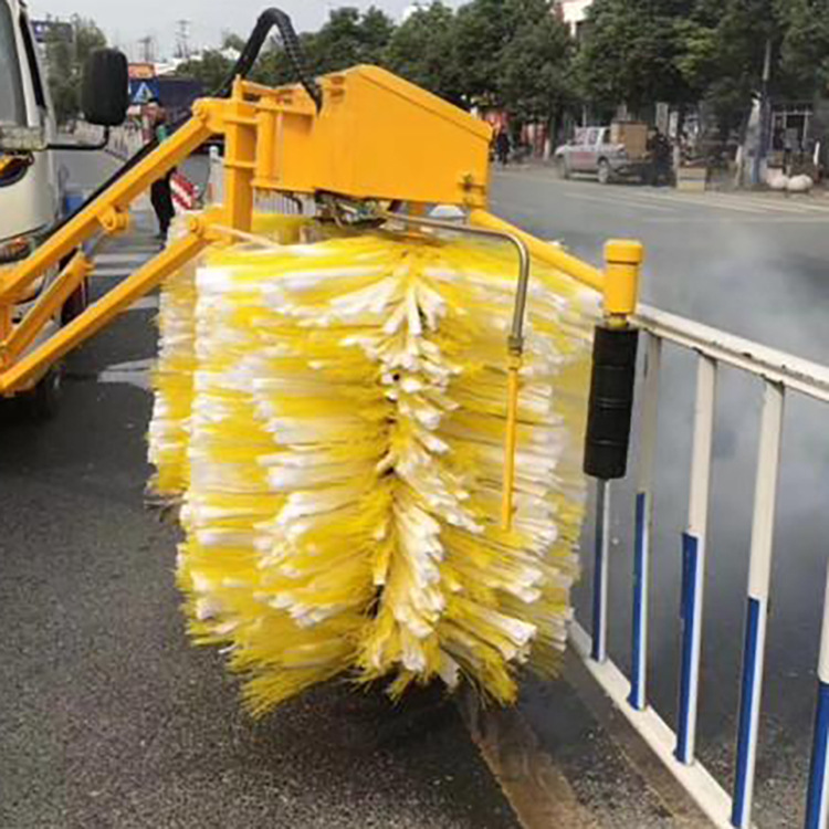 市政道路可拆卸护栏清洗机洒水车前置清洁设备公路两侧护栏清理机